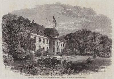 Bernstorf Palace, landstedet til prins Christian av Danmark av Edmund Morison Wimperis