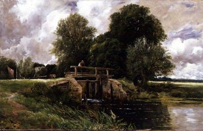 Passerer gjennom en lås av Edmund Morison Wimperis