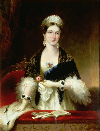 Dronning Victoria (1819-1901) ved Operaen av Edmund Thomas Parris