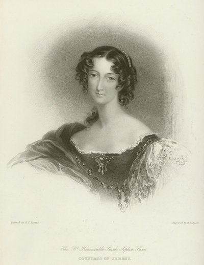 Den rette ærede Sarah Sophia Fane, grevinne av Jersey av Edmund Thomas Parris