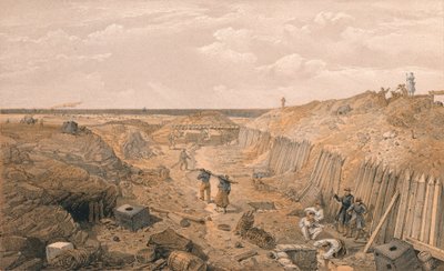 Grøft av Bastion Du Mat, 1856 av Edmund Walker