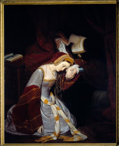 Anne Boleyn i Tower of London (1536) av Edouard (1799 1877) Cibot