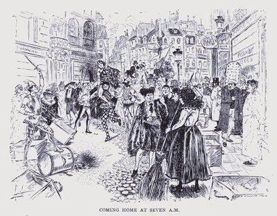 Böhmisches Paris: Heimkehr um sieben Uhr morgens von Edouard Alfred (1875-1954) Cucuel