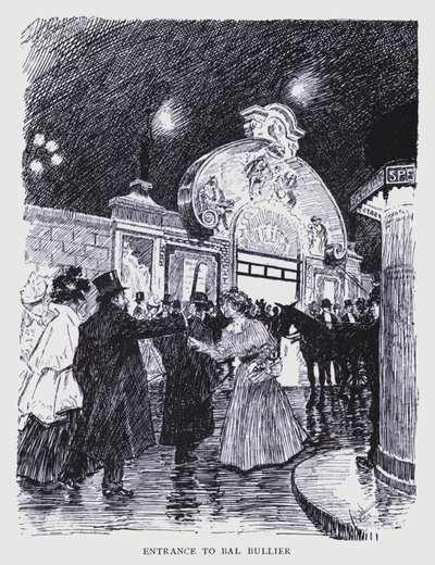Böhmisches Paris: Eingang zum Bal Bullier von Edouard Alfred (1875-1954) Cucuel