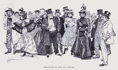 Böhmisches Paris: Zuschauer beim Bal Bullier von Edouard Alfred (1875-1954) Cucuel