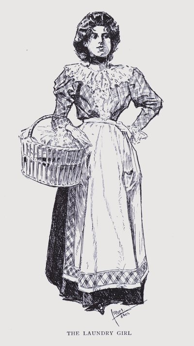 Böhmisches Paris: Das Wäschemädchen von Edouard Alfred (1875-1954) Cucuel