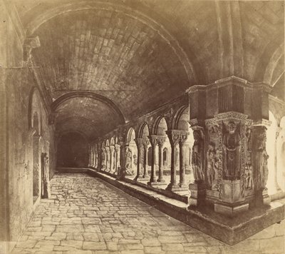 Arles. Klostergangen i Saint-Trophime av Édouard Baldus
