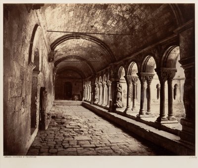 Arles, klostergården Saint-Trophime av Édouard Baldus
