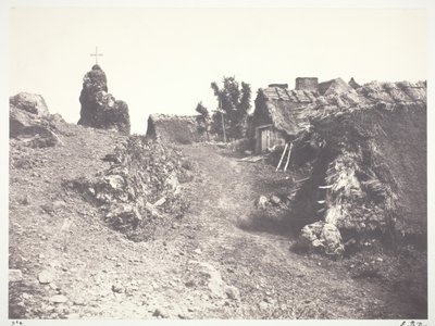 Chaumieres en Auvergne, avec un calvaire, 1852, printed 1978.    1178883   no       norwegian Successfully Translated  Original: Château Noir, 19001904. Translat: Château Noir, 19001904. 1164293 no norwegian Successfully Translated Original: Mound of Butte av Édouard Baldus