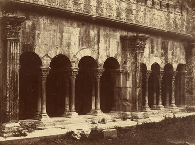 Klostergården i Saint-Trophime, Arles av Édouard Baldus