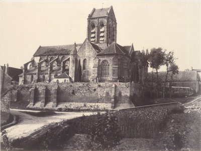 Kirken i Auvers av Édouard Baldus