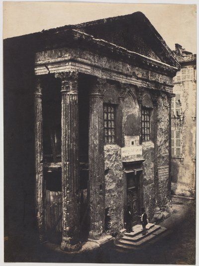 Fasade, Augustus- og Livia-tempelet, Vienne av Édouard Baldus