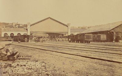 Lyon. Perrache stasjon av Édouard Baldus