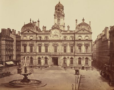 Lyon. Rådhuset av Édouard Baldus