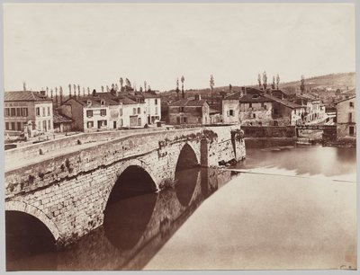 Périgueux. Tournepiche-broen, oppstrøms side av Édouard Baldus