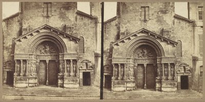 Portal, Saint-Trophime-kirken, Arles av Édouard Baldus