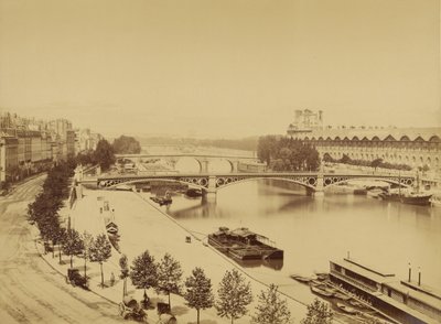 Seinen og Île de la Cité av Édouard Baldus