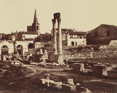 Romersk teater i Arles av Édouard Baldus