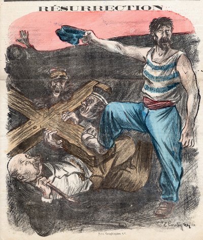 Omslag til "" The Socialist Chambard"", nummer 71, Satirical in Colors av Edouard Couturier