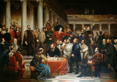 The Compromise of Nobles 5. april 1566, 1849. av Edouard De Bièfve