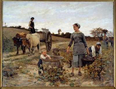 Vinrankehjørne i Languedoc Maleri av Edouard Debat Ponsan (1847-1913) 1886 Søn. 2,02x2,6 m Nantes, Musee des Beaux Arts av Edouard Debat Ponsan