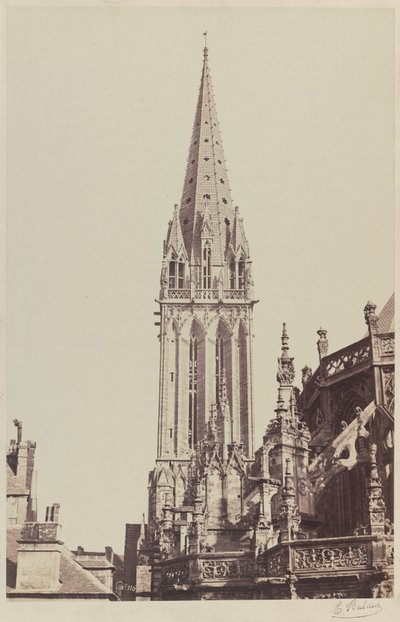 Saint-Pierre-kirken, Caen av Edouard Denis Baldus