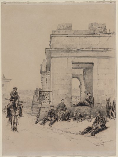 Soldater hviler (rekto) av Edouard Detaille