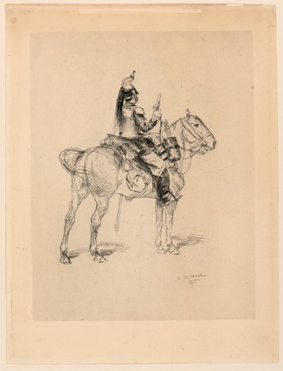 Jeger til hest av Edouard Detaille