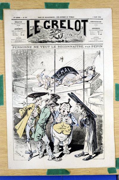 Omslag til "" Le Grelot"", nummer 360, Satirical in Colors av Edouard Guillaumin Pepin