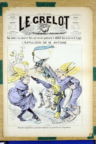 Omslag til "" Le Grelot "", nummer 835, Satirique en Couleurs av Edouard Guillaumin Pepin
