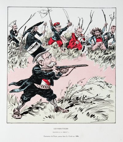 The Beaters: Ve til sannheten!, fra History of the Third Republic, Vol. I, Politisk historie, pub.1933 av Edouard Guillaumin Pepin
