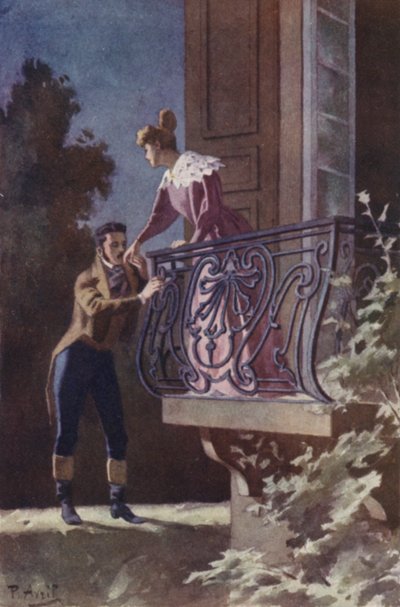 Jeg fant ham stående der, hånden hans hvilende på et hjørne av balkongen min av Edouard Henri Avril