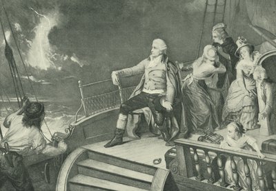 Haydn komponerer sin skapelse (gravyr) av Edouard Jean Conrad Hamman