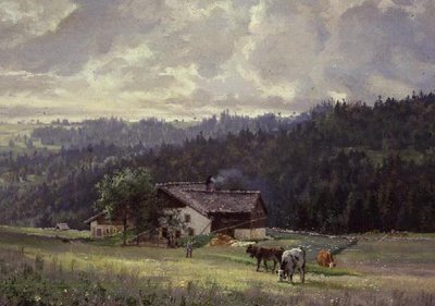 På Sandoz a la Joux Perret av Edouard Jeanmarie