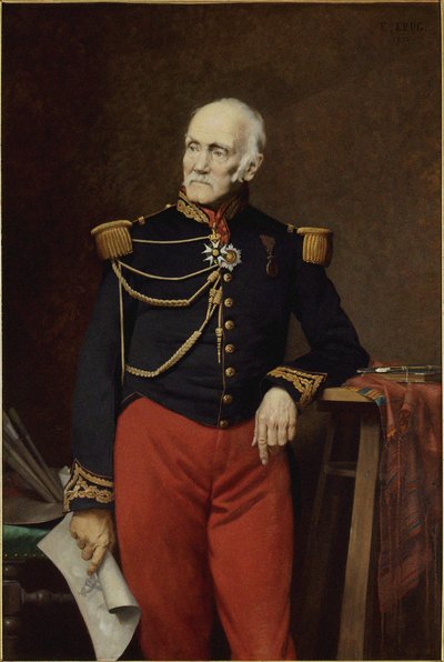 Portrett av Jean-Charles Langlois 1789-1870, 1876. av Édouard Krug