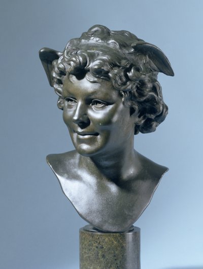 Head of Mercury (bronse) av Edouard Lanteri