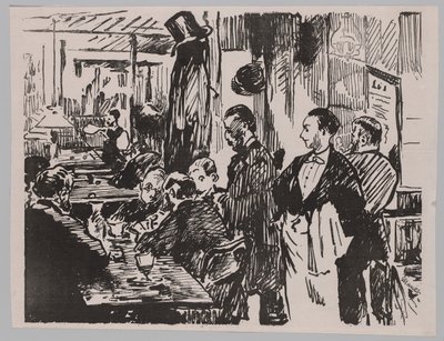 På cafeen av Édouard Manet