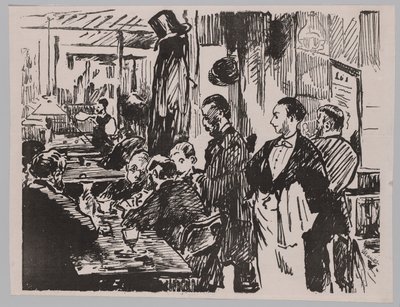 På cafeen av Édouard Manet