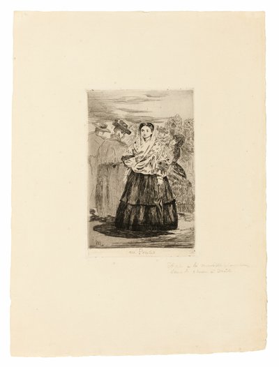På Prado I av Édouard Manet