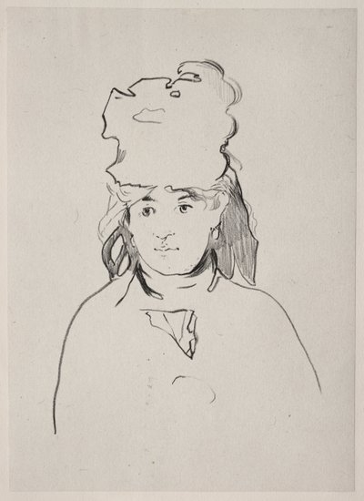 Berthe Morisot, 1872. av Édouard Manet