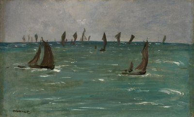 Båter i Berck-sur-Mer, 1873. av Édouard Manet