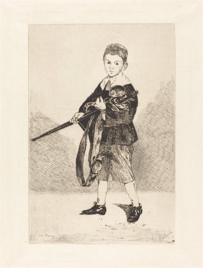 Barn med sverd, vendt mot venstre Barn med sverd, vendt mot venstre, 1862. av Édouard Manet