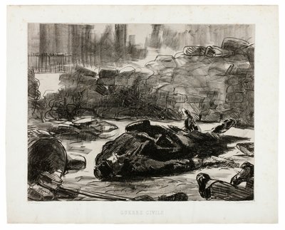 Borgerkrig av Édouard Manet