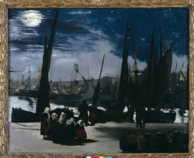Måneskinn over havnen i Boulogne av Édouard Manet