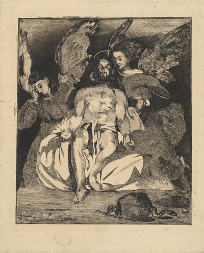 Dead Christ with Angels Christ aux anges, 18661867. av Édouard Manet