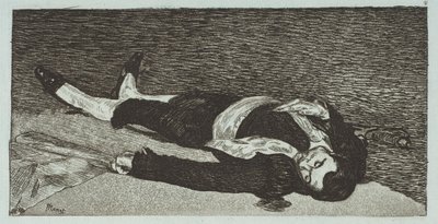 Død Toreador, 1867-68. av Édouard Manet