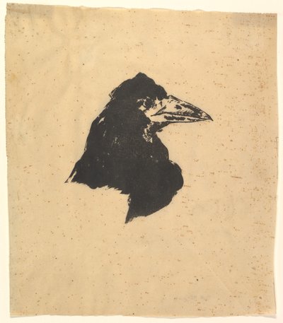 Design for plakaten og omslaget til The Raven av Edgar Allan Poe, 1875. av Édouard Manet