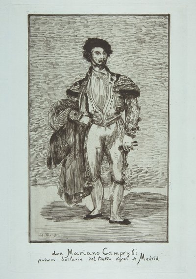 Don Mariano Camprubi Le Baïlarin, 1862-63. av Édouard Manet