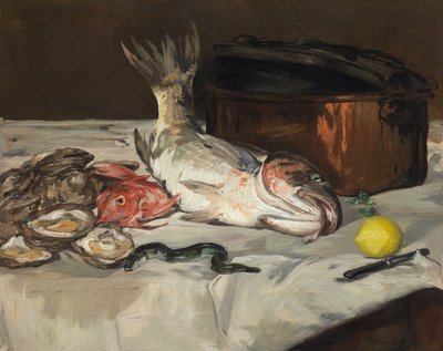 Fisk (stilleben) av Édouard Manet