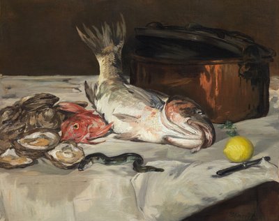 Fish Still Life, 1864. av Édouard Manet
